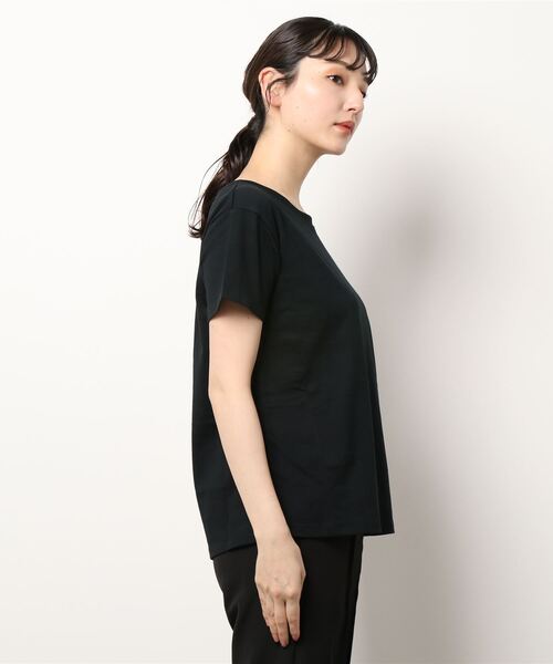 「CALNAMUR」 半袖Tシャツ FREE ブラック レディース_画像2