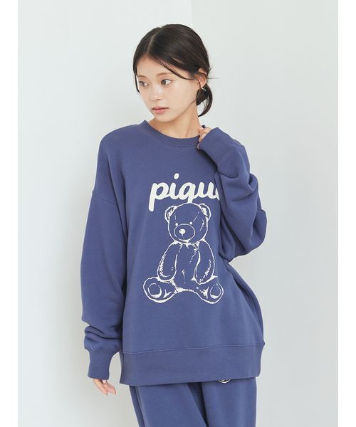 パジャマ ルームウェア 「UNISEX」裏毛ワンポイントプルオーバー レディース | gelato pique | 04