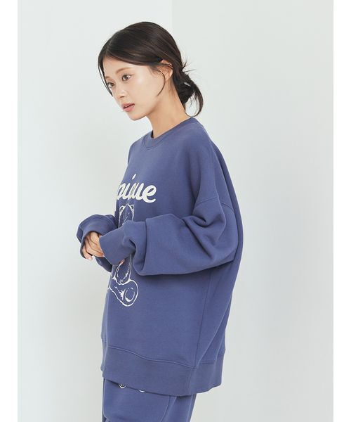 パジャマ ルームウェア 「UNISEX」裏毛ワンポイントプルオーバー レディース | gelato pique | 06