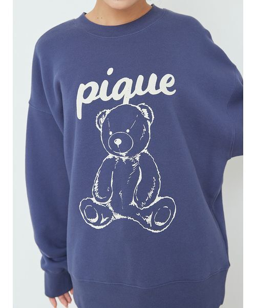 パジャマ ルームウェア 「UNISEX」裏毛ワンポイントプルオーバー レディース | gelato pique | 07