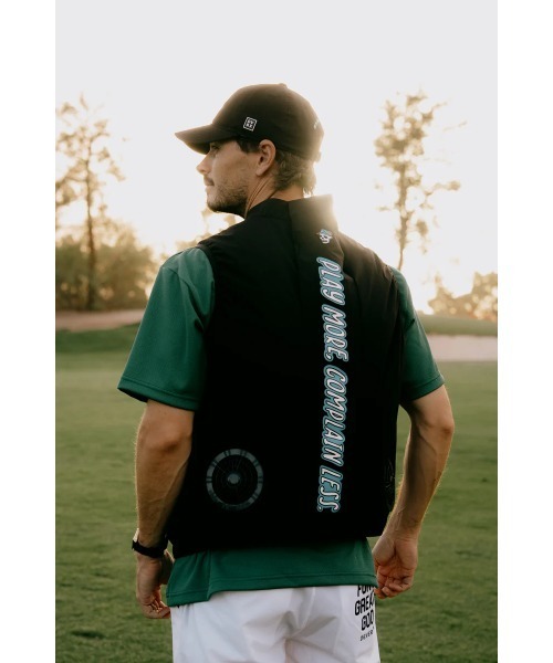 DEVEREUX GOLF uvカット ベスト ジレ FANペルチェVEST メンズ