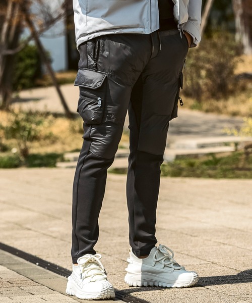 【NIKE JORDAN】カーゴパンツ ブラック Lサイズ ジョーダンロゴ Jordan 「JORDAN BRAND」 「NIKE」カーゴパンツ L グレー系その他