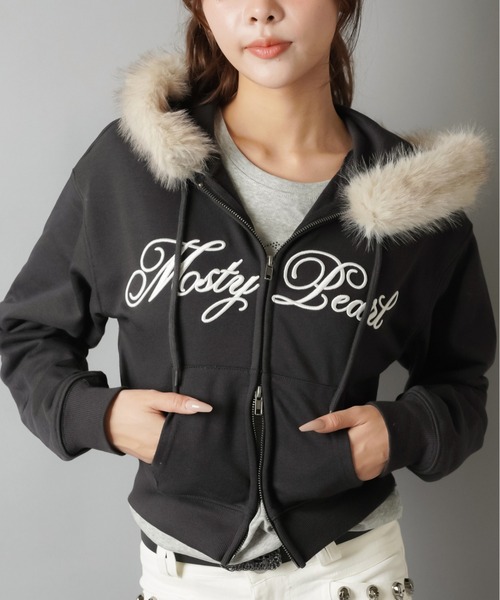 SPINNS（スピンズ） パーカー 冬ガーリーの最強モテトップスふわふわ