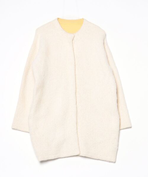 UNITED ARROWS（ユナイテッドアローズ） ノーカラーコート - ベージュ
