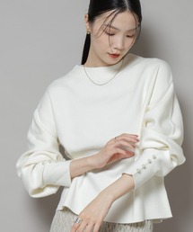 NANO universe（ナノ・ユニバース） ニット セーター ミラノリブパール