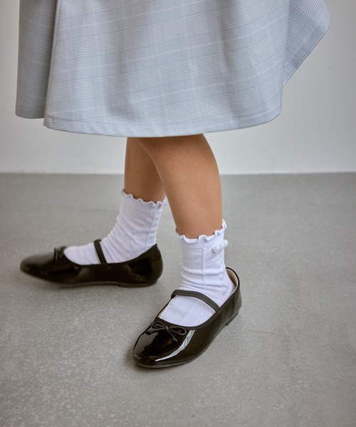 PIPPICHIC×ロンハーマン　バレエシューズ/フラットシューズ入学式/入園式 PIPPICHICのレオパード柄バレエシューズ【STANDARD BOOK 2023Autumn