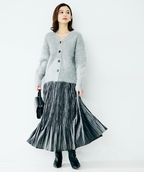 UNTITLED（アンタイトル） カーディガン 「ゆったり」アルパカ混