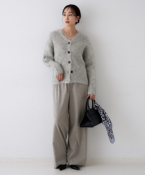 m.&kyoko ニット カーディガン コート モヘヤ アルパカ マルチカラー m.&kyoko ニット カーディガン コート モヘヤ アルパカ マルチカラー