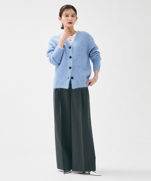 UNTITLED（アンタイトル） カーディガン 「ゆったり」アルパカ混