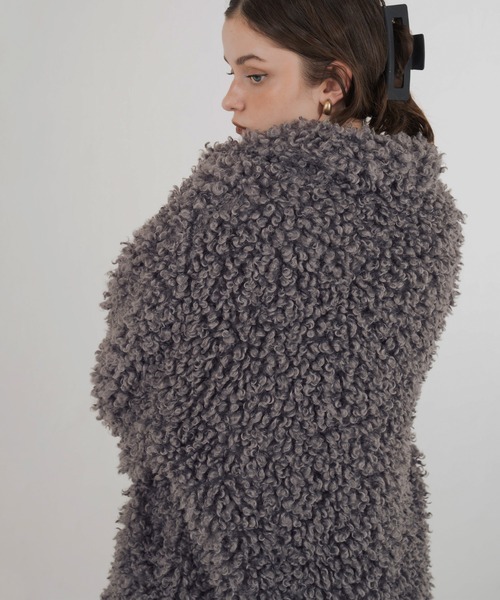 Mili affinity ブルゾン アウター プードルボアオーバーサイズダブル