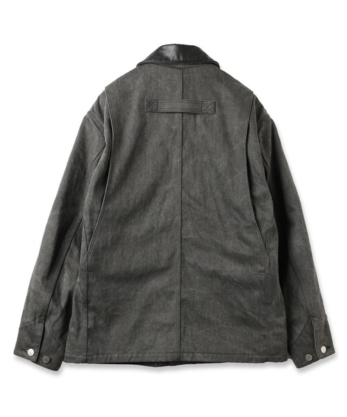JieDa（ジエダ） カバーオール 「JieDa」LEATHER COLLAR FADE COVERALL