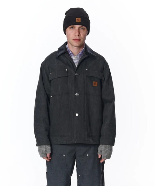 カバーオール 「JieDa」LEATHER COLLAR FADE COVERALL メンズの画像