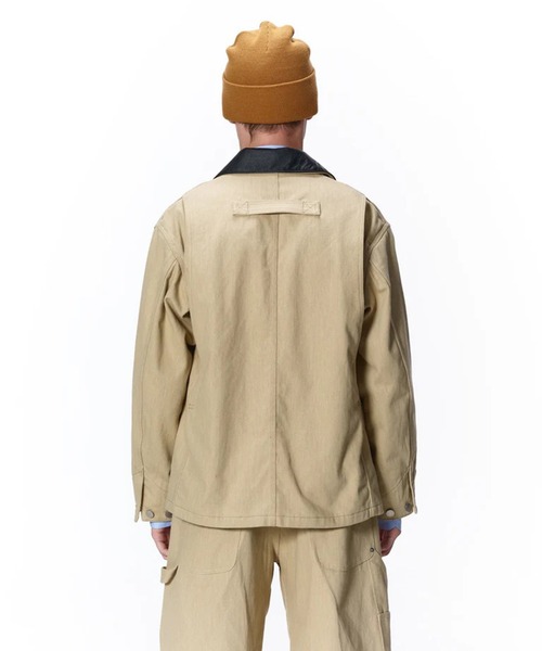 カバーオール 「JieDa」LEATHER COLLAR FADE COVERALL メンズの画像