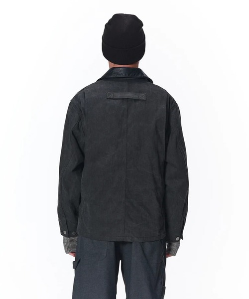 カバーオール 「JieDa」LEATHER COLLAR FADE COVERALL メンズの画像