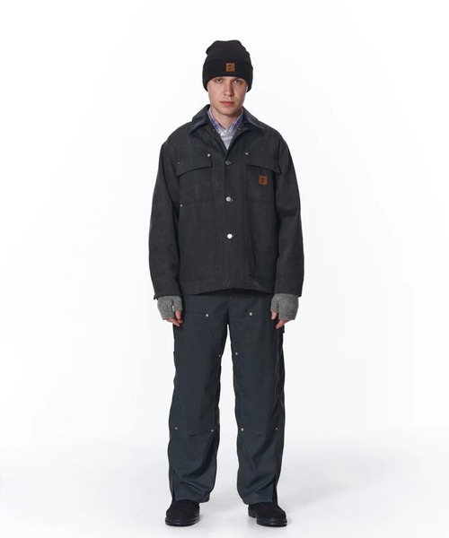 カバーオール 「JieDa」LEATHER COLLAR FADE COVERALL メンズの画像