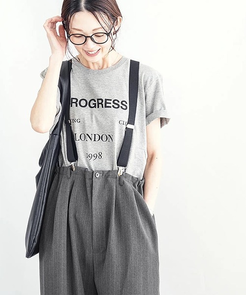 SOLAMONAT LARME（ソラモナラーム） ワイドパンツ パンツ ストライプ
