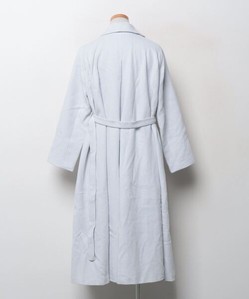 「Mystrada」 チェスターコート 36 ブルー レディース_画像2