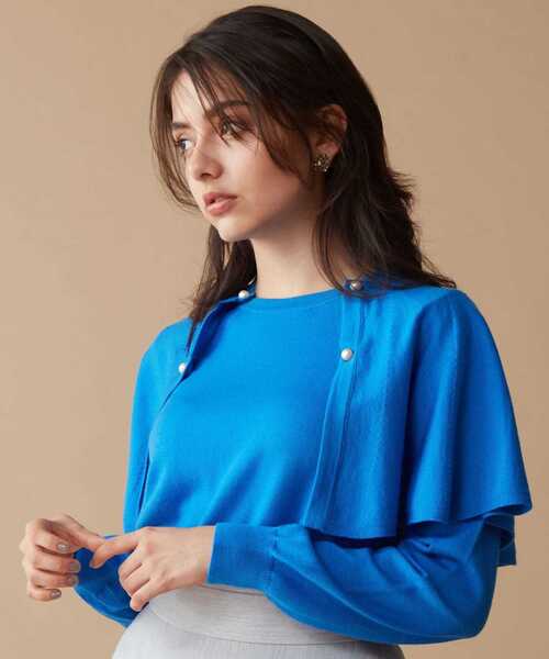 「TIARA」 長袖ニット FREE ブラウン レディース_画像3