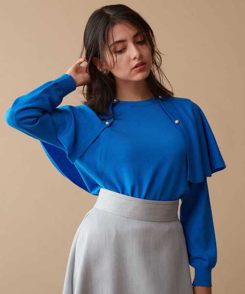 「TIARA」 長袖ニット FREE ブラウン レディース_画像6