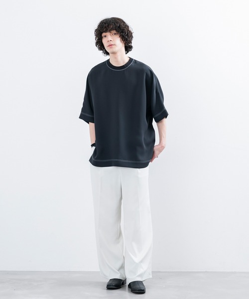 「JUNRED」 半袖Tシャツ S ライトグレー メンズ_画像7