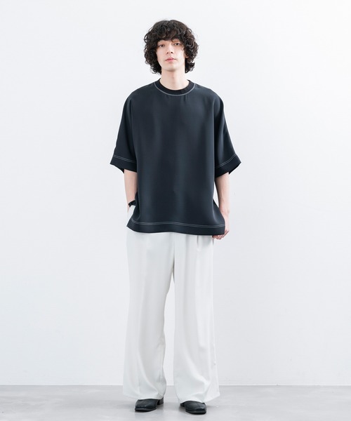 「JUNRED」 半袖Tシャツ S ライトグレー メンズ_画像8