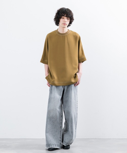 「JUNRED」 半袖Tシャツ S ライトグレー メンズ_画像9