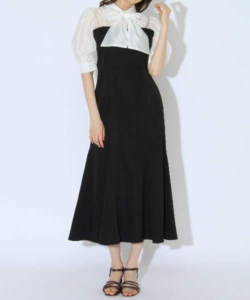 「WILLSELECTION」 半袖ワンピース MEDIUM ブルー レディース_画像3
