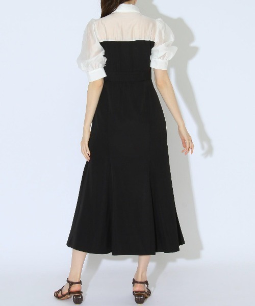「WILLSELECTION」 半袖ワンピース MEDIUM ブルー レディース_画像4