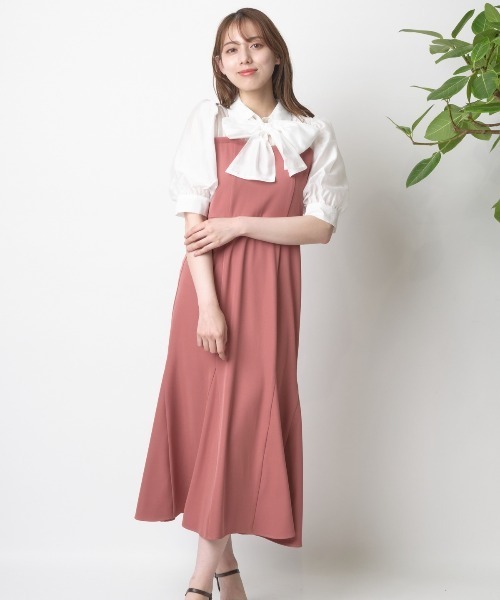 「WILLSELECTION」 半袖ワンピース MEDIUM ブルー レディース_画像5