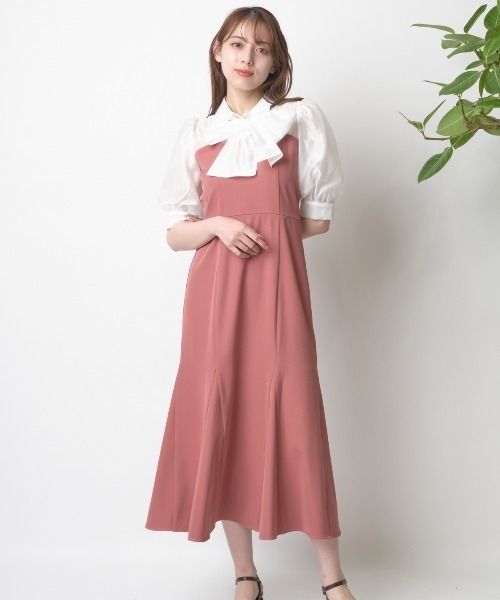 「WILLSELECTION」 半袖ワンピース MEDIUM ブルー レディース_画像6