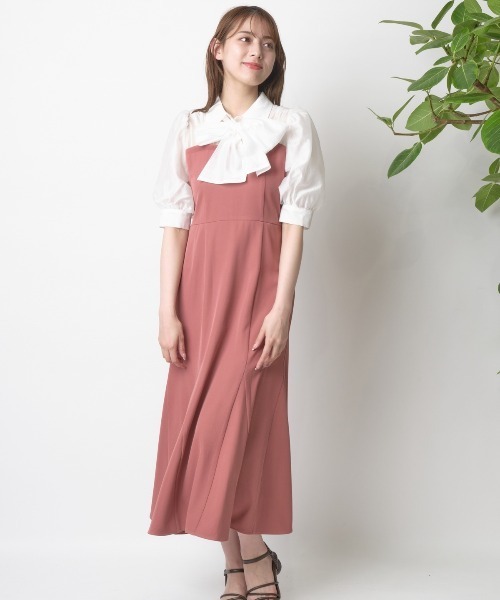 「WILLSELECTION」 半袖ワンピース MEDIUM ブルー レディース_画像7