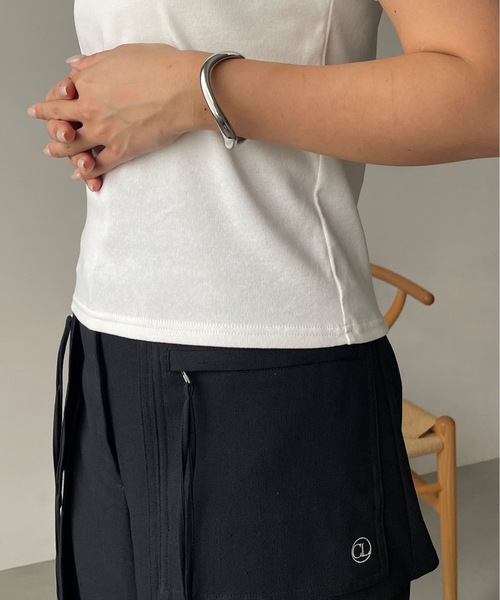 「CAPRICIEUX LE'MAGE」 半袖Tシャツ FREE ブラック レディース_画像7