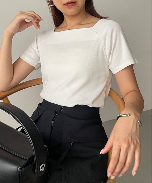 「CAPRICIEUX LE'MAGE」 半袖Tシャツ FREE ブラック レディース_画像9