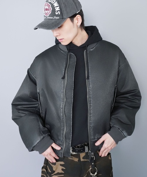 SPINNS（スピンズ） ma1 ma-1 短丈MA-1ブルゾン/ヴィンテージライク