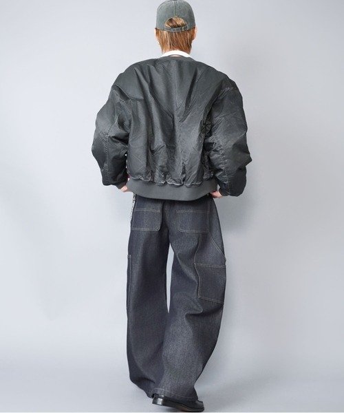 SPINNS（スピンズ） ma1 ma-1 短丈MA-1ブルゾン/ヴィンテージライク