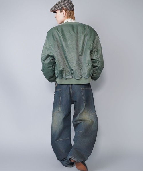 SPINNS（スピンズ） ma1 ma-1 短丈MA-1ブルゾン/ヴィンテージライク