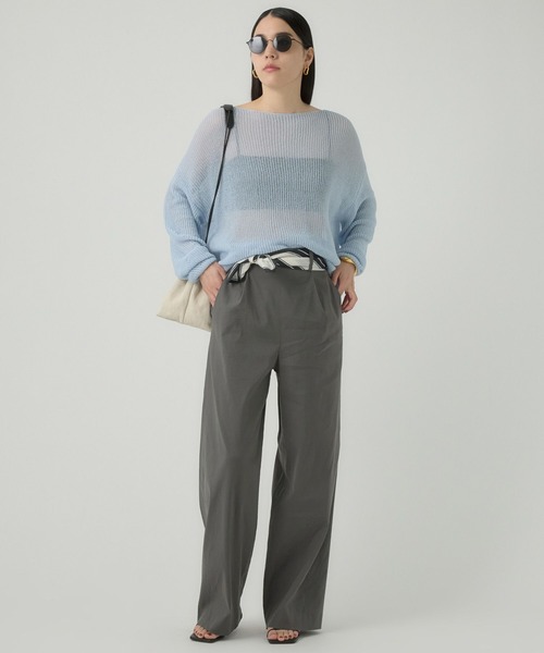 「Chaos」 長袖ニット FREE サックスブルー レディース_画像2