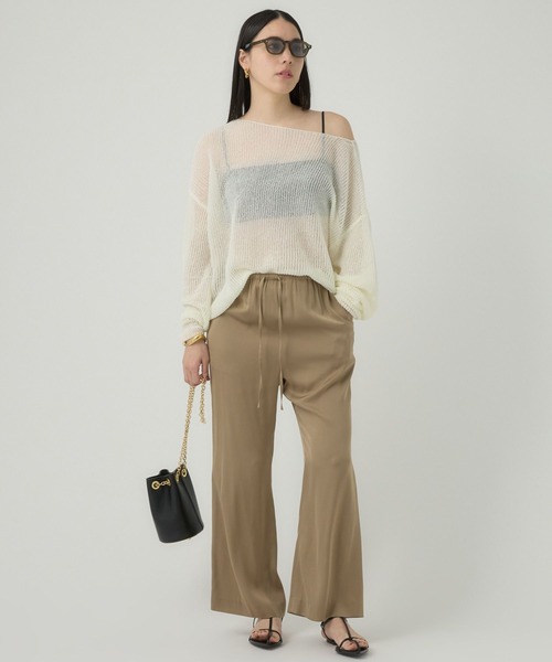 「Chaos」 長袖ニット FREE サックスブルー レディース_画像3