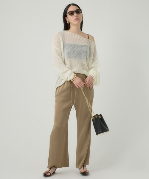 「Chaos」 長袖ニット FREE サックスブルー レディース_画像4