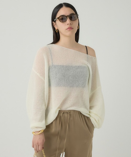 「Chaos」 長袖ニット FREE サックスブルー レディース_画像8