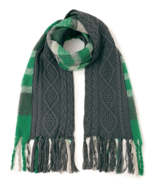 「SHIPS」 ストール ONE SIZE ライトグレー レディース_画像9