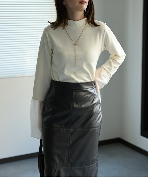 「sakishimatokyo」 長袖カットソー FREE チャコールグレー レディース_画像2