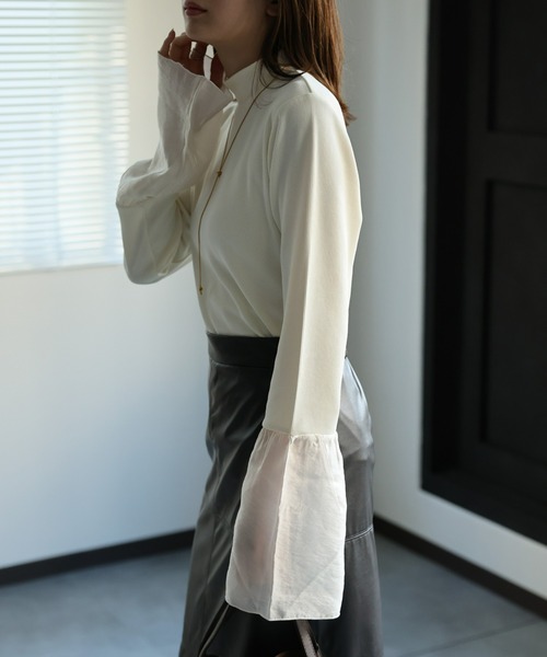 「sakishimatokyo」 長袖カットソー FREE チャコールグレー レディース_画像5