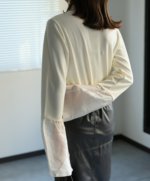 「sakishimatokyo」 長袖カットソー FREE チャコールグレー レディース_画像7