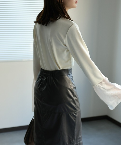 「sakishimatokyo」 長袖カットソー FREE チャコールグレー レディース_画像8