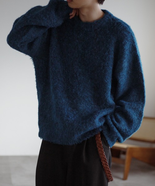 「epnok」 長袖ニット MEDIUM ブルー メンズ_画像5