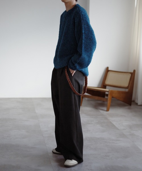 「epnok」 長袖ニット MEDIUM ブルー メンズ_画像7