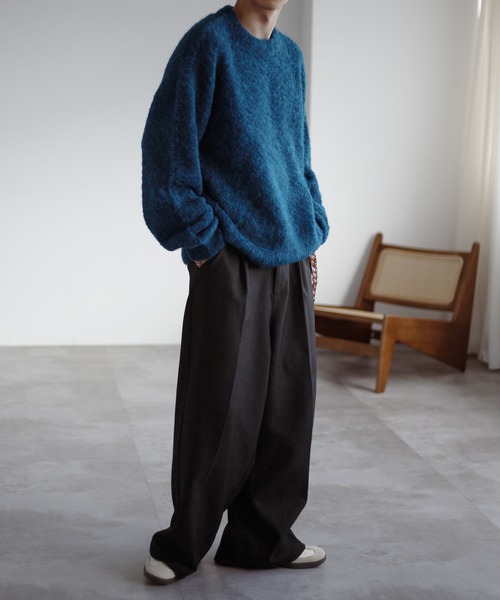 「epnok」 長袖ニット MEDIUM ブルー メンズ_画像9