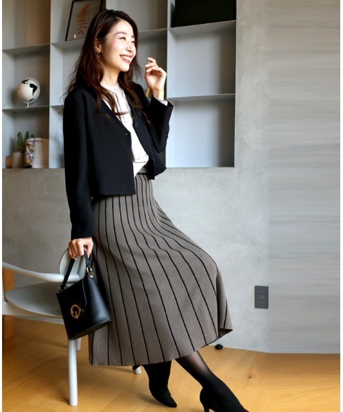 「Ehre style」 「A.me」ジャケット FREE グレイッシュベージュ レディース_画像2