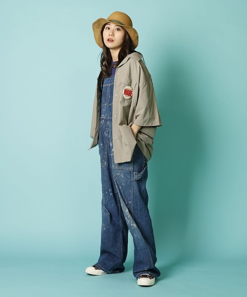 「BURLAP OUTFITTER」 半袖シャツ SMALL オリーブドラブ メンズ_画像7
